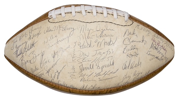 1979 Alabama Crimson Tide National Champion Team Signed Rawlings Football with 50+ Signatures Including Bear Bryant, Bunch, Smith & Donahue (JSA)